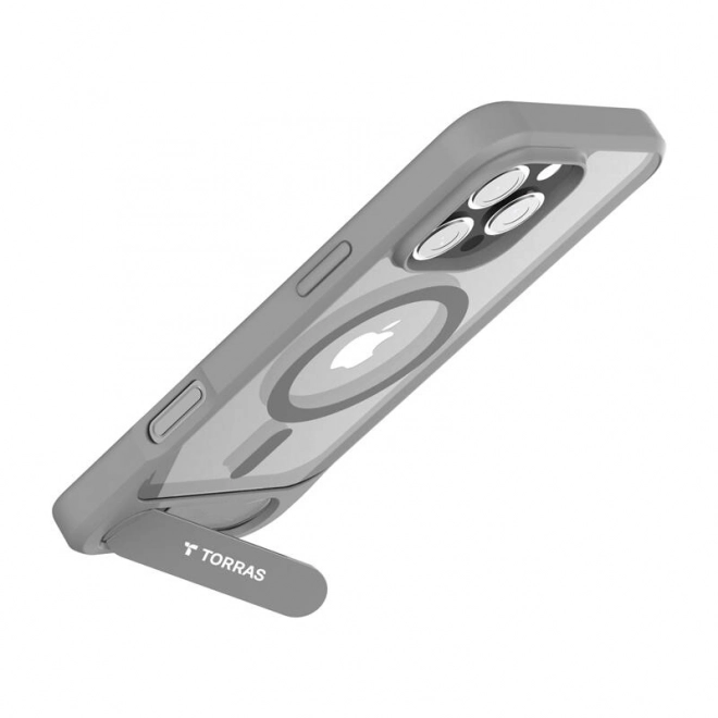 Pouzdro Torras Pstand pro iPhone 16 Pro Max Šedé