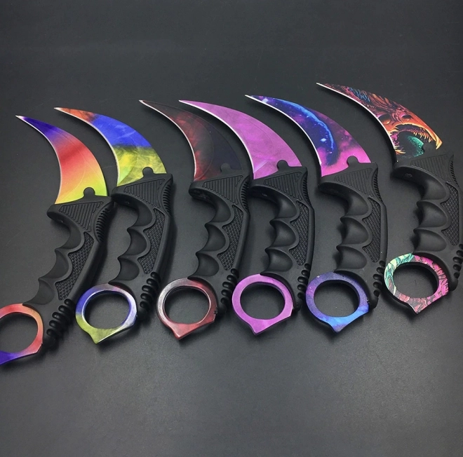 FOXTER® CARAMBIT NŮŽ CS:GO CLAW MIX COLOR CASE 19,5CM