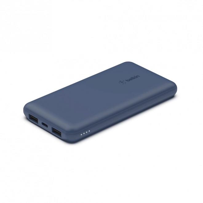 Power banka 10000mAh USB A a C 15W modrá