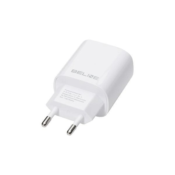 30W síťová nabíječka GaN USB-C + USB-A – Bílá