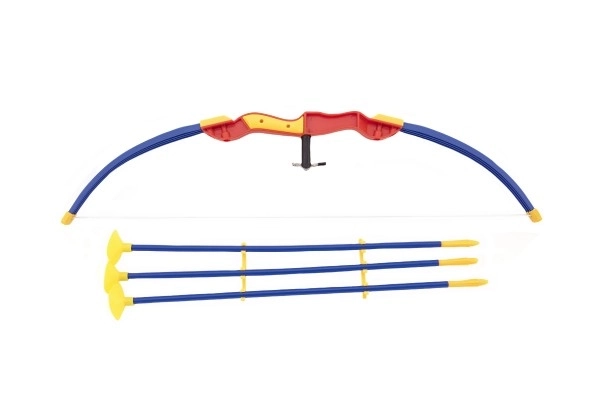 Luk+3 šípy s přísavkami plast 74cm na kartě