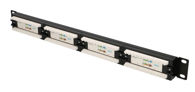 Patchpanel 24 portů Cat6 UTP V2