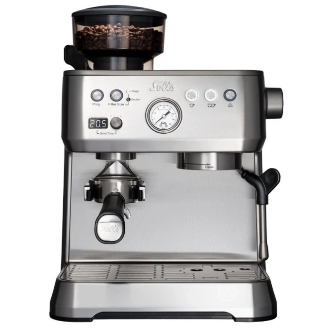 Espresso kávovar Solis Grind & Infuse Perfetta stříbrný