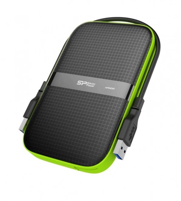 ARMOR A60 1TB USB 3.0 ČERNÁ-ZELENÁ/PANCÉŘOVÁ Nárazuvzdorný/prachotěsný a vodotěsný