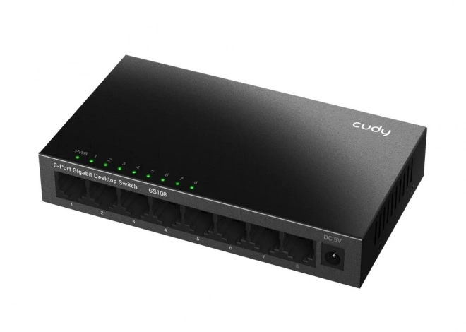 Přepínač GS108 8xGE s kovovým krytem