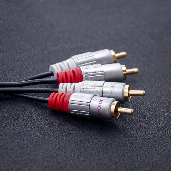 Kabel 2xRCA samec / 2xRCA samec | 3m | černý