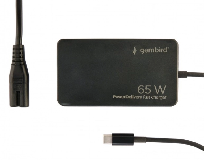 Univerzální rychlá nabíječka USB-C 65W černá