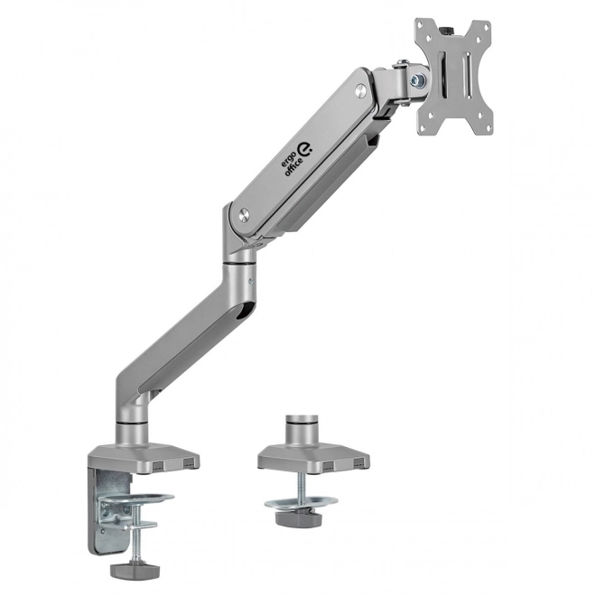 Ergonomické rameno na monitor s plynovou pružinou Ergo Office Stříbrný