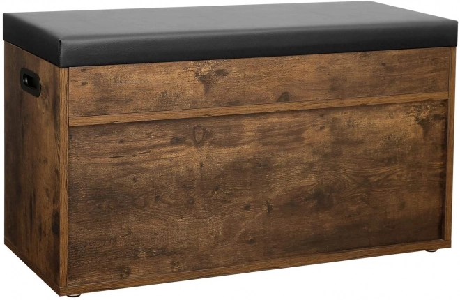Dřevěná lavice na boty v loft stylu