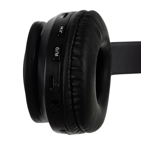 Bezdrátová bluetooth sluchátka s ušima – Černá