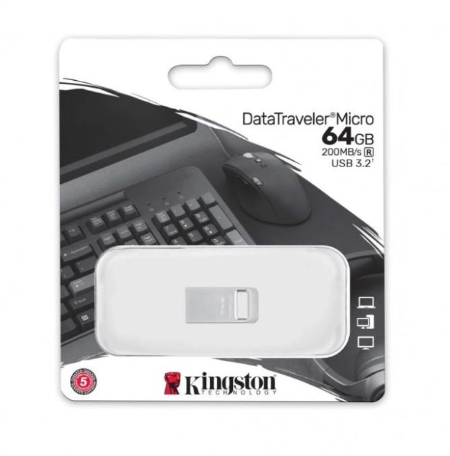 Data Traveler Micro G2 64GB USB 3.2 Gen1 Flash disk