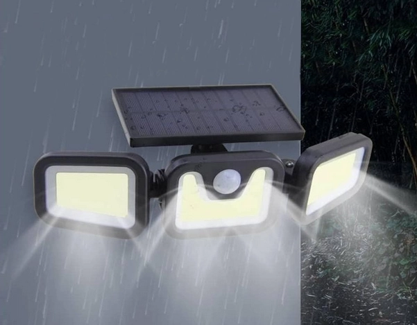 Solární pouliční lampa s pohybovým senzorem a dálkovým ovladačem