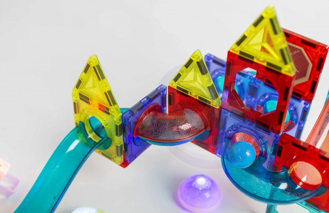 Svítící magnetická kuličková dráha 75 ks