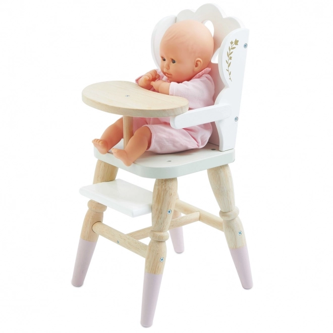 Dřevěná jídelní židlička pro panenky Le Toy Van