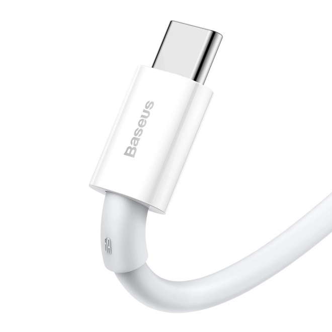 Kabel USB na USB-C řady Superior, 66W, 1m (bílý)