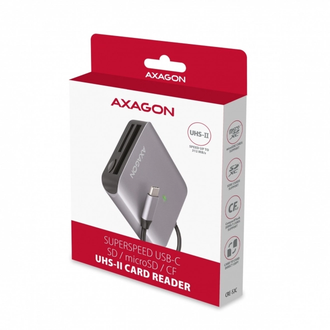 Externí čtečka karet USB-C 3.2 Gen 1 se třemi sloty