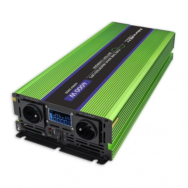 Monolitický měnič napětí | nabíjení baterií | UPS | 2000W | 4000W | 12V na 230V | čistá sinusoida | LCD displej