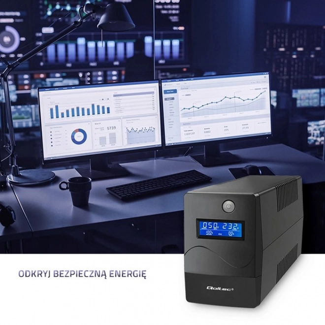 Záložní zdroj energie UPS s LCD displejem