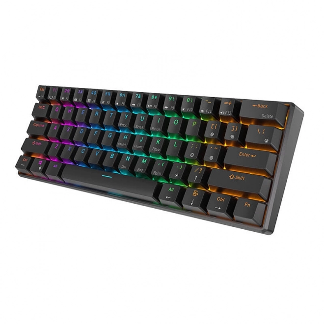 Mechanická klávesnice Royal Kludge RK61 RGB hnědé spínače