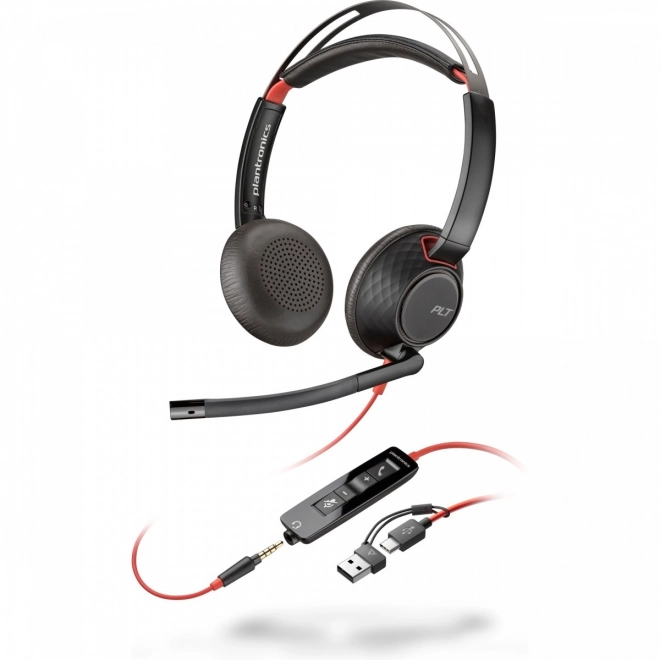 Stereofonní sluchátka USB-C Poly Blackwire 5220