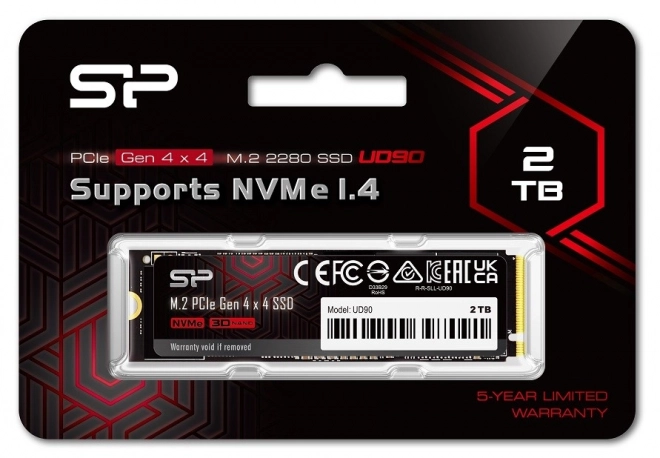 UD90 2TB PCIe M.2 2280 NVMe Gen 4x4 5000/4800 MB/s SSD disk