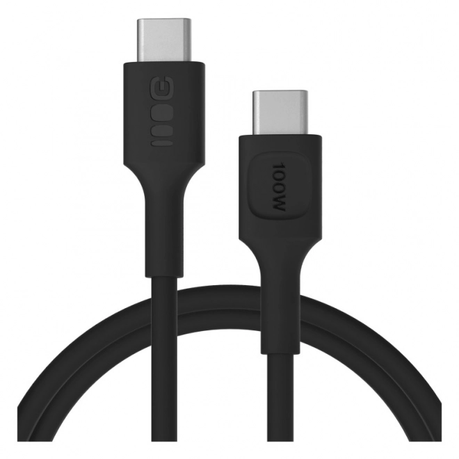 Usb-c na usb-c powerflex 100w černý silikonový kabel 1.2m