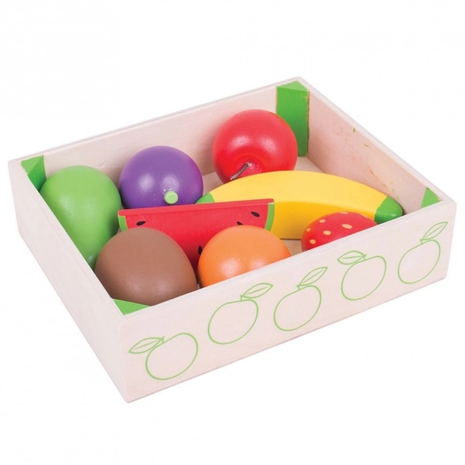Krabička s ovocem dřevěné hračky Bigjigs Toys