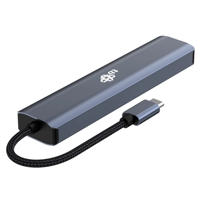 Adaptér HUB USB C 6v1 - HDMI, USBx3, PD, RJ-45