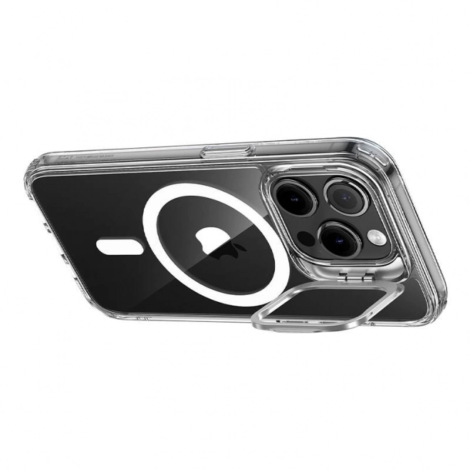 Pouzdro ESR Classic Hybrid se stojánkem pro iPhone 15 Pro, Magsafe (čiré)