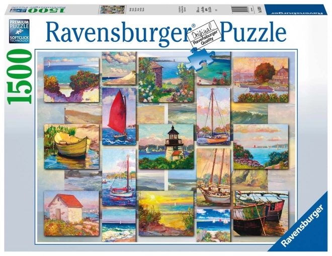 2D puzzle 1500 prvků Pobřežní koláž