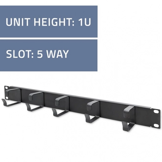 Organizér kabelů pro 19" skříně RACK | 1U