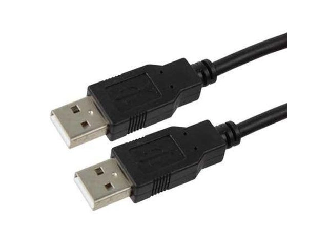 Černý USB kabel AM-AM 1,8m