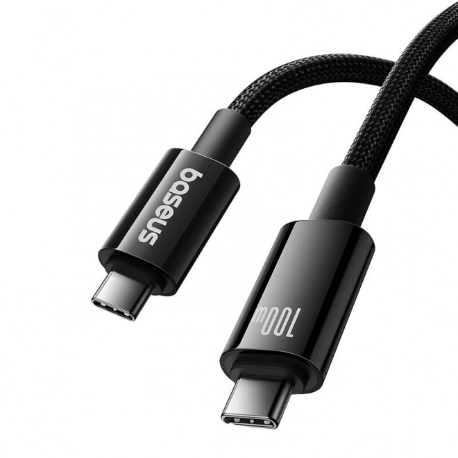 Baseus Tungsten Gold USB-C na USB-C kabel 100W 1,5m černý