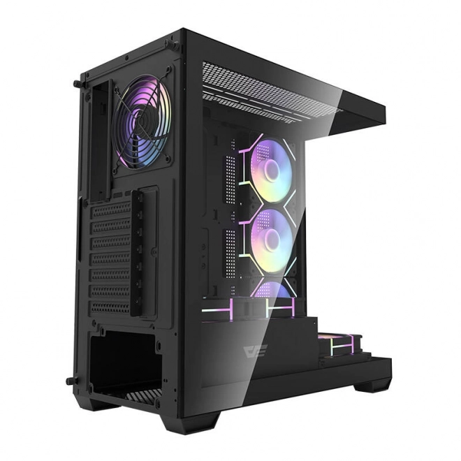 Počítačová skříň Darkflash DS900 (černá) + 7 ventilátorů ARGB
