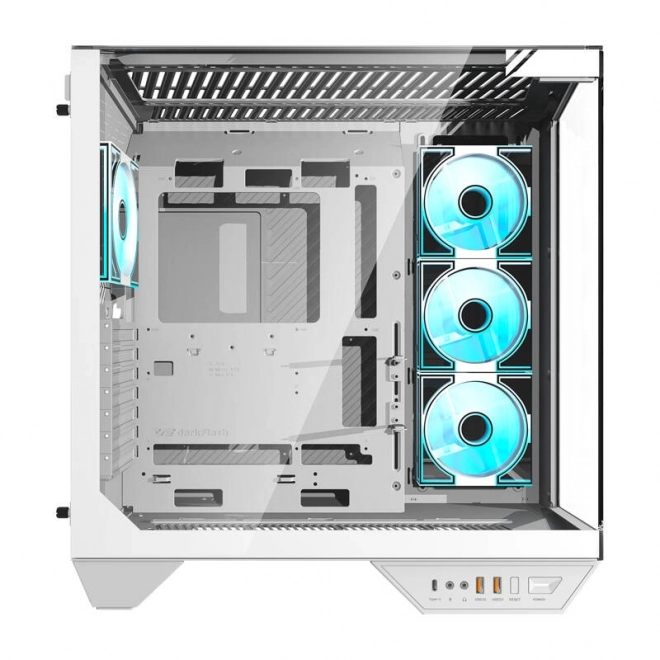 Počítačová skříň Darkflash DY470 se 4 ventilátory (bílá)