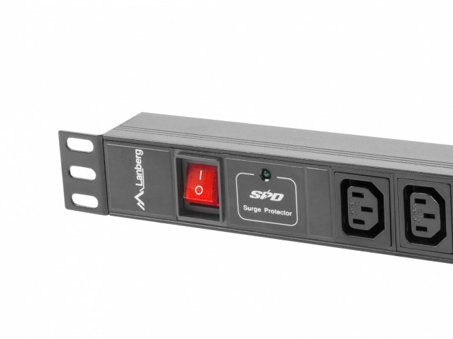 Lanberg racková napájecí lišta PDU 19'' 1U, 16 A, 8× IEC C13, vstup IEC C20, kabel 2 m, černá