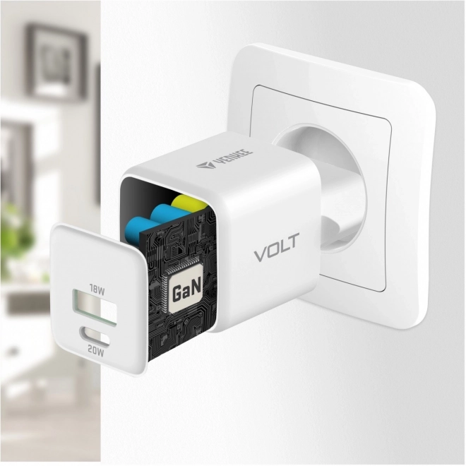 USB C/A 20W/18W 3A nabíječka s dodávkou energie QC3.0