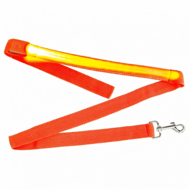 Oranžové LED svítící vodítko pro psy