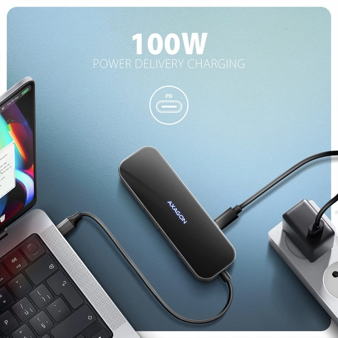 Wieloportový USB-C hub 6v1 pro notebooky a telefony