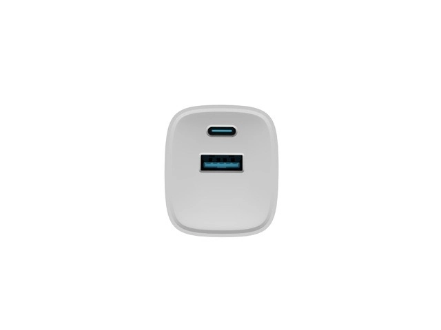 Síťová nabíječka Ribera GAN 1x USB-A + 1x USB-C 30W Bílá