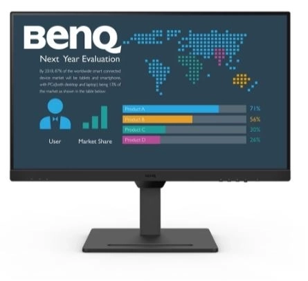 27″ kancelářský monitor BENQ s QHD IPS, 75 Hz, 5 ms, HDMI a USB‑C