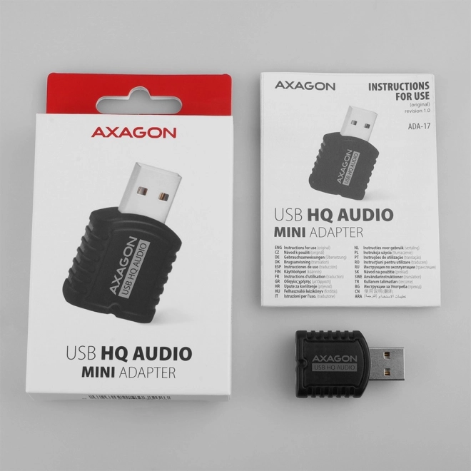 Usb audio adaptér Axagon HQ mini