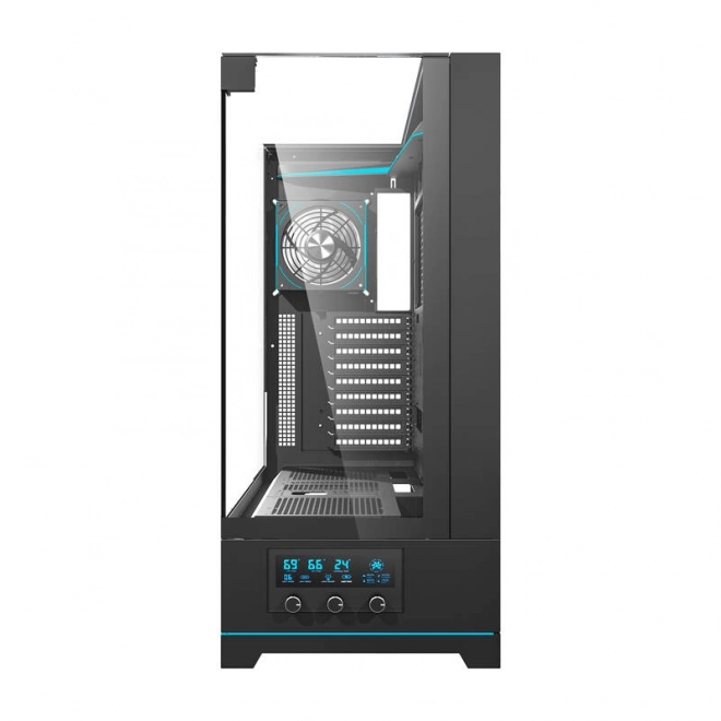 Počítačová skříň Darkflash DY450L PRO s ventilátorem (černá)