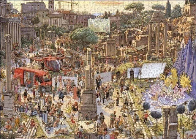 Puzzle 2000 elements Módní přehlídka mezi ruinami starověkého Říma, Knoor Peter (Puzzle+Poster)