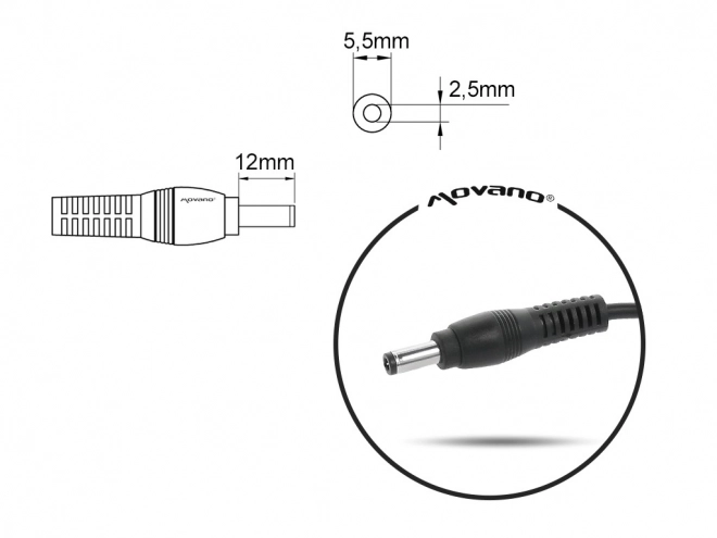 Nabíječka/napájecí adaptér 19v 3,95a (5,5x2,5) - Toshiba, Compaq, HP, Asus 75W