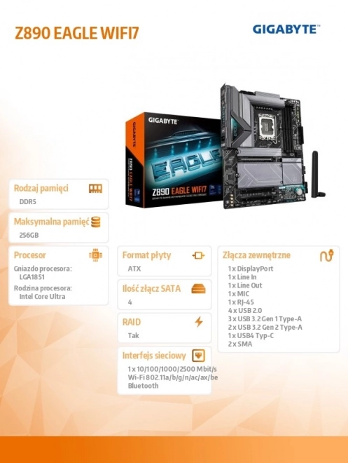Plocha základní deska Eagle WIFI7