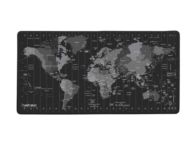 Mapa časového pásma Maxi podložka pod myš 800x400