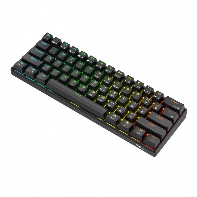 Mechanická klávesnice Royal Kludge RK61 RGB hnědé spínače
