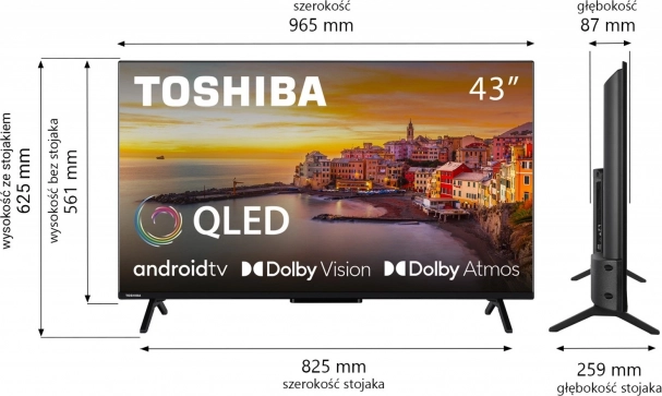 Televize QLED 43 palců