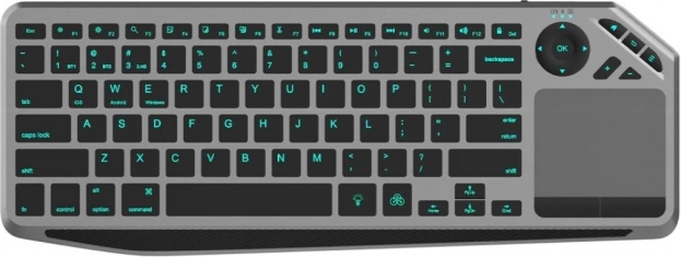 Bezdrátová klávesnice s touchpadem a LED podsvícením